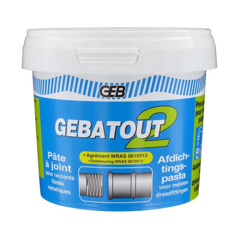 Gebajoint Pot 500g GEBATOUT 2 Pâte à joint pour raccords filetés