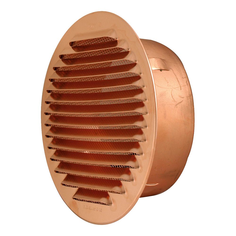 Grille de ventilation - À clapet - Diamètre 100 mm - 155 x 155 mm