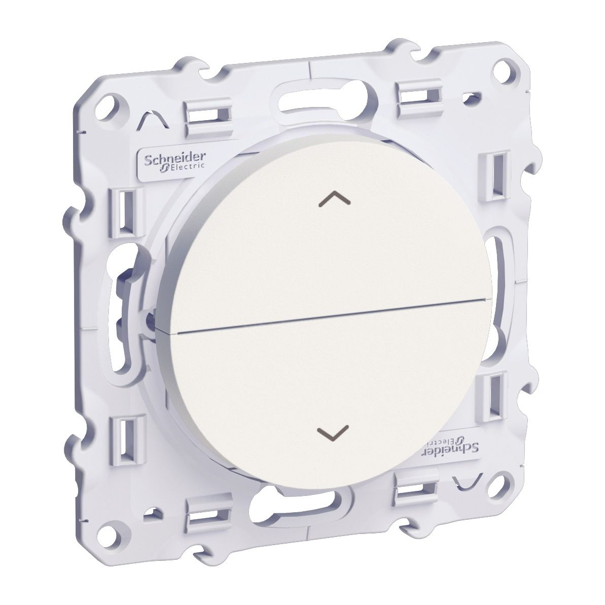 Interrupteur Volet Roulant Schneider Odace S520208 Va-et-vient Avec Poussoir - Neuf, Pour Installation électrique