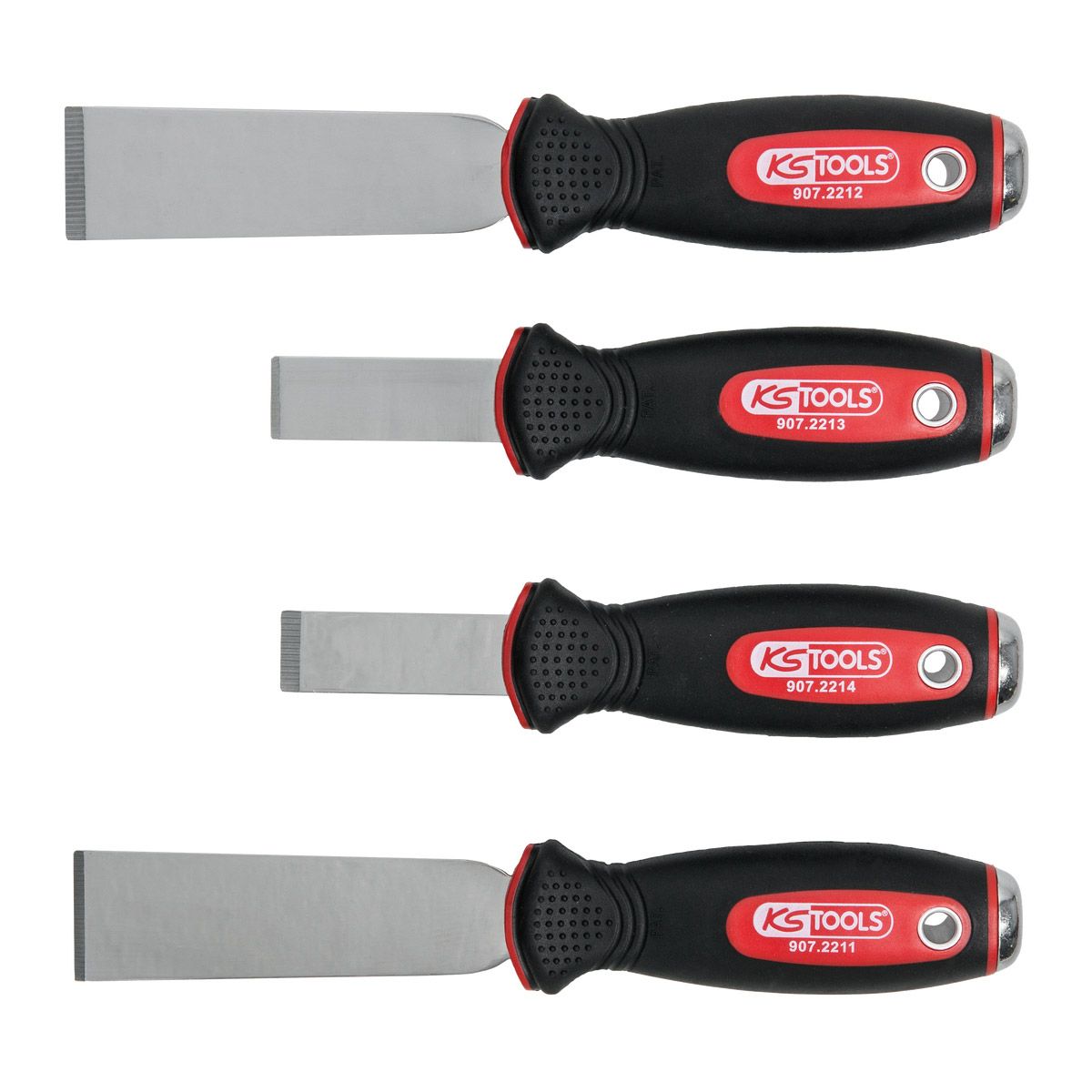 Jeu De 4 Grattoirs Universels En Acier Inox - Marque BGS Technic - Neuf Emballé
