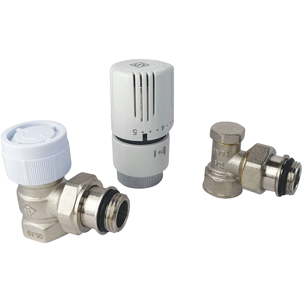 Kit thermostatique avec tête thermostatique, corps équerre 1/2 — free download