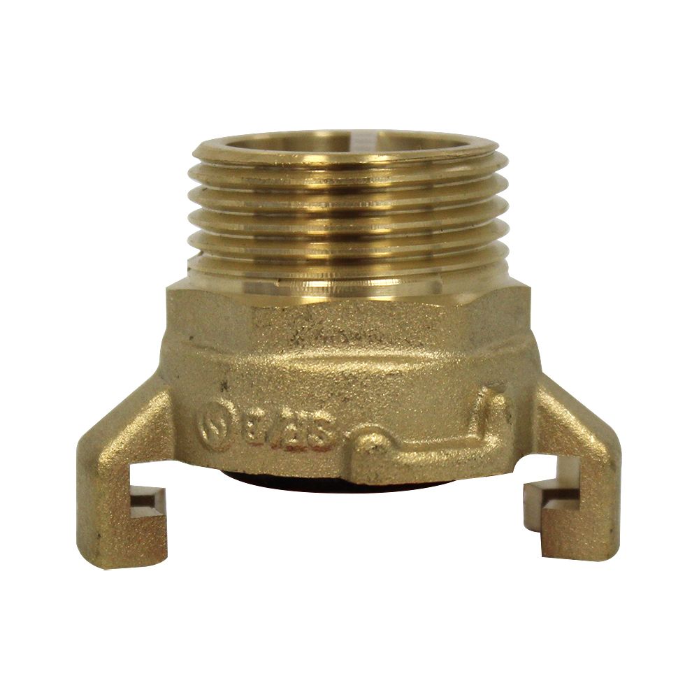 Adaptateur Tuyau Laiton 3/4" GHT Mâle Vers 1" NPT Mâle – 2 Pièces Avec Joints Et Ruban Téflon
