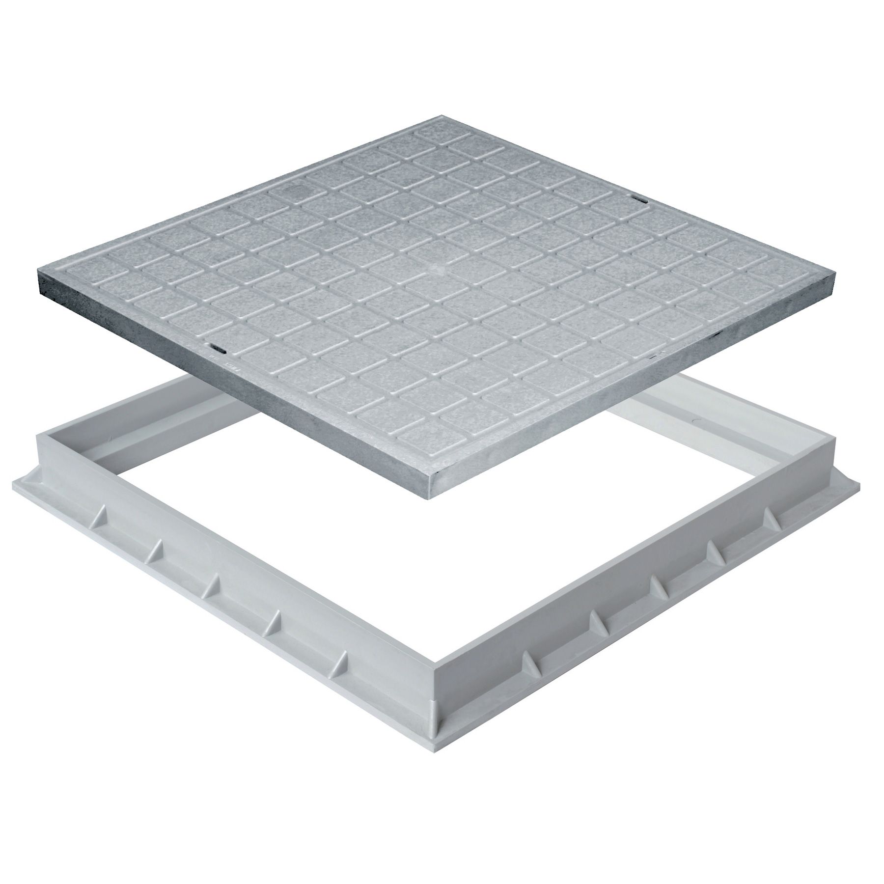 Cadre En Polypropylène Zeker Pour Grille Et Tampon De Regard 30 X 30 Cm