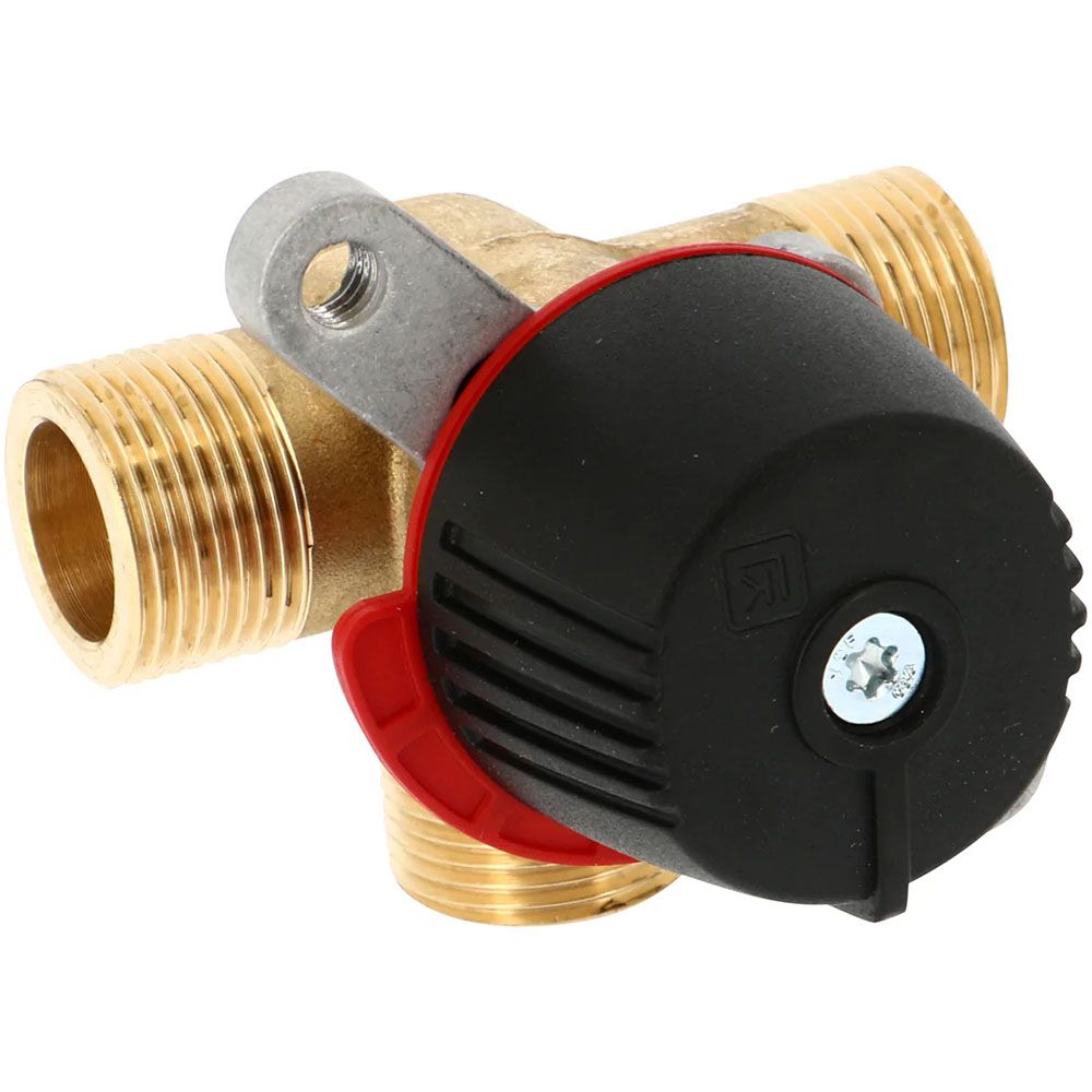 AQUA HEATING Vanne Mélangeuse à Trois Voies 1 Pouce - Contrôle Précis Pour Système De Chauffage