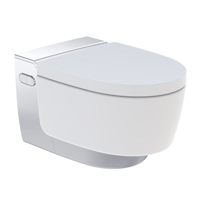 WC suspendu lavant AquaClean MAÏRA Geberit - Blanc/Chromé