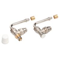 Kit raccordement radiateur 45 mm équerre - PER à glissement Ø16 - Danfoss