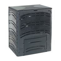 Composteur Compost'éco 500 litres noir avec deux trappes d'ouverture