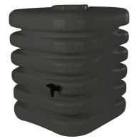 Récupérateur à eau Cubique 1000 litres anthracite avec couvercle