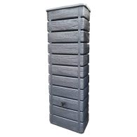 Récupérateur à eau mural Wood 300 litres imitation bois anthracite