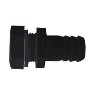 Raccord droit Ø20/27 noir pour récupérateur d'eau