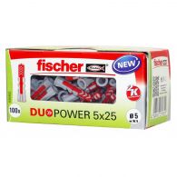 Boîte de 100 chevilles DuoPower Ø5x25mm - Fischer