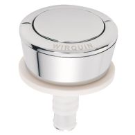 Bouton simple  poussoir chromé pour mécanisme MW - Wirquin Pro
