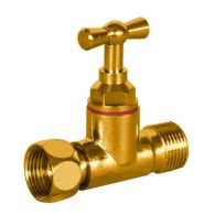 Robinet à potence droit laiton brossé M3/8