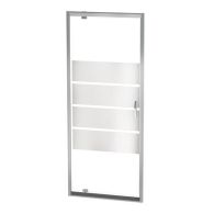 Paroi porte pivotante ERIS 2  - profilés chromés - L 90 x H 190 cm - ONDEE By Ayor 