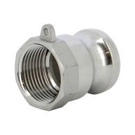 Raccord rapide à cames inox adaptateur femelle A - 1''1/4 (33/42)