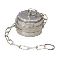Raccord symétrique aluminium bouchon à verrou avec chaînette, DN100 - SFERACO