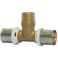 Raccord Multicouche à sertir Té mâle Ø32x3,0 - M1