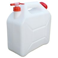 Jerrican camping alimentaire à robinet 20 litres translucide