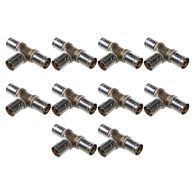 Lot de 10 raccords Té PER à sertir égal Ø12x1,1 - IBP Bänninger