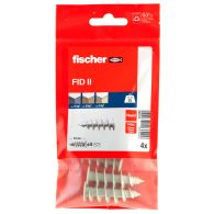 4 chevilles Ø8 x 50 mm nylon FID 50 4B pour fixation dans panneaux d'isolant PSE et PU - Fischer