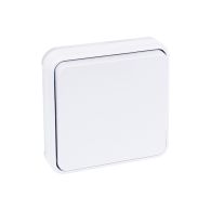 Bouton poussoir complet encastré - IP55 - OXXO Blanc - Eur'Ohm