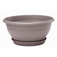Coupe LOTUS Taupe avec soucoupe clipsée, 25 x 12,6 cm, 3L - EDA