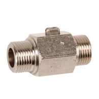 Vanne à sphère équerre laiton chromé pour lavabo M1/2