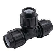 Té égal 90° à compression Série 7 PE Ø16 - Plasson