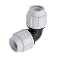 Coude 90° à compression Série 7 PE Ø32 - Plasson