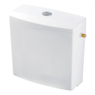 Réservoir ISOLE Bas (Attenant) double touche blanc - WIRQUIN