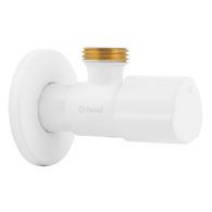 Robinet équerre design - ACS - BLANC MAT - Mâle 1/2