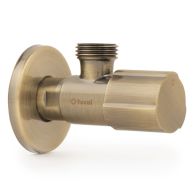 Robinet équerre design - ACS - VIEUX BRONZE - Mâle 1/2