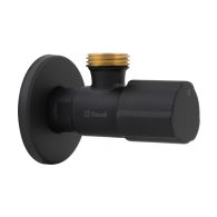 Robinet équerre design - ACS - NOIR MAT - Mâle 1/2