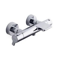 Mitigeur thermostatique bain-douche BLAUTHERM avec bec cascade, poignées laiton et inverseur poignée RS-Q - 261649