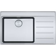 Évier Mythos MYX 211-86 en inox - 860 x 520 x 180 mm égouttoir à droite - sous-meuble 60 cm - vidage automatique - Franke
