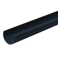 Profilé de gouttière PVC 25 demi-ronde 4 m - Anthracite - First Plast