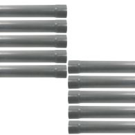 10 Tubes PVC évacuation NF-Me prémanchonné - diamètre 125 mm - 4 mètres - ép. 3,2 mm - Arcanaute