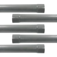 5 Tubes PVC évacuation NF-Me prémanchonné - diamètre 100 mm - 4 mètres - ép. 3,0 mm - Arcanaute