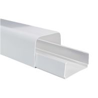 Goulotte 125 x 75 mm - Clipsage à la base - 2m - Blanc - First Plast