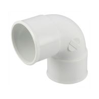 Coude PVC blanc NICOLL Femelle Femelle 87°30 - Ø40