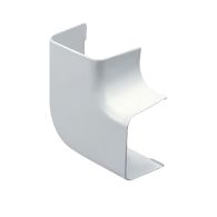 Coude plat 90° pour goulotte 125 x 75 mm - blanc - First Plast