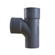 Té pied de biche PVC 87°30 Mâle Femelle Ø40 - First Plast