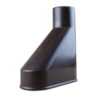 Jambonneau PVC gouttière 25 Ø80 - marron - First Plast