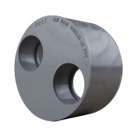 Tampon de réduction double PVC Mâle Femelle 110/40/40 - First Plast