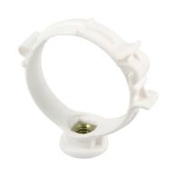 Collier monobloc blanc pour tube PVC Ø50 - Nicoll