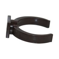 Collier lyre pour tube de descente PVC Ø50 - marron - First Plast