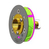 Sortie de cloison STARFIX MONO PER à sertir Ø 16 - Femelle 1/2