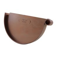 Fond de naissance pour gouttières PVC 25 - aspect cuivre - First Plast