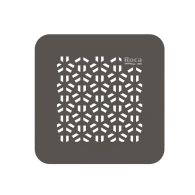 Grille de vidage Mosaic en acier inoxydable pour receveur de douche Terran-N - Café