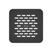 Grille de vidage Brick en acier inoxydable pour receveur de douche Terran-N - Noir